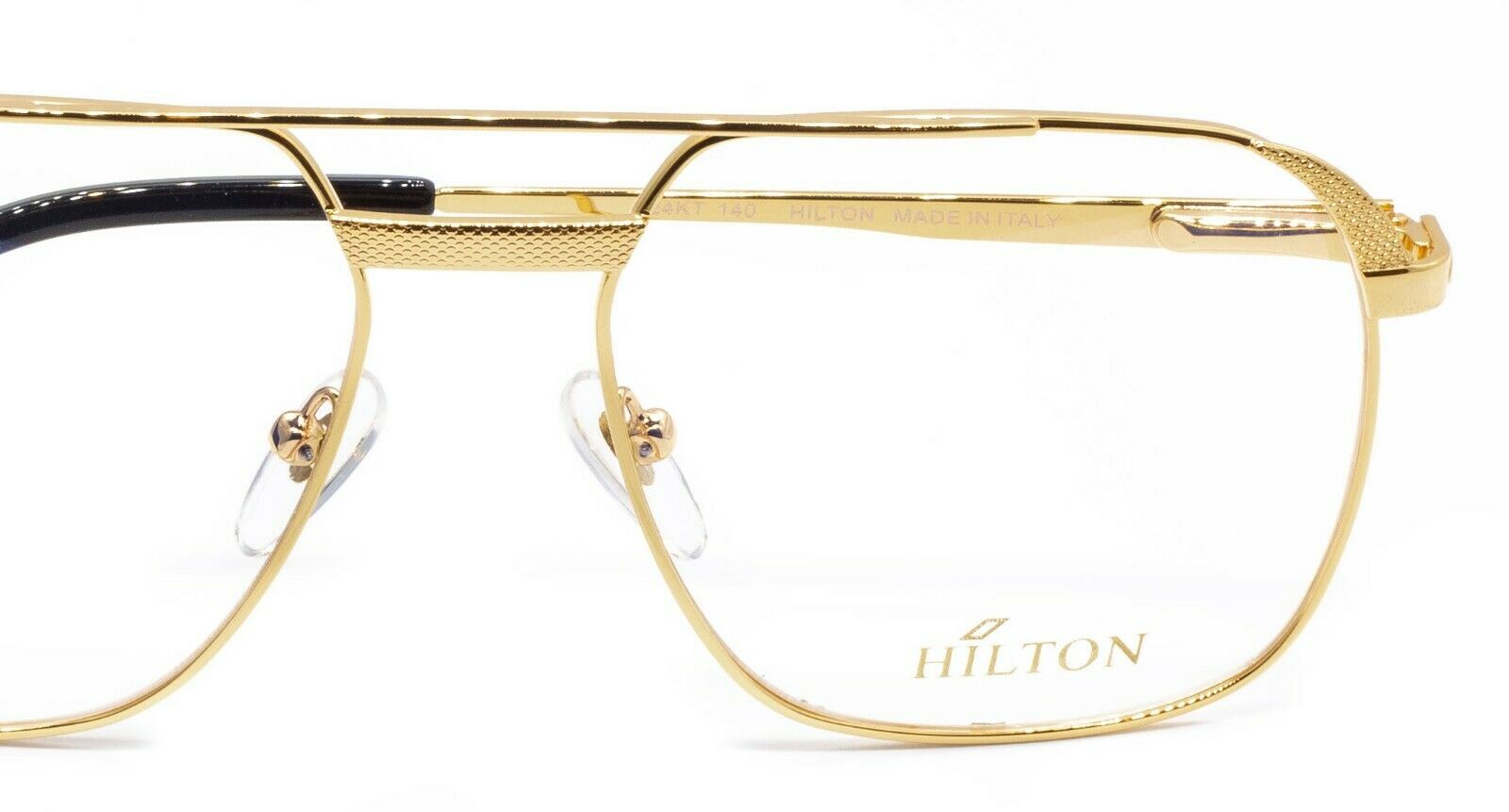 Hilton Eyewear Vintage Class 010 995 24KT 58x18mm FRAMES RX Optical - New NOS