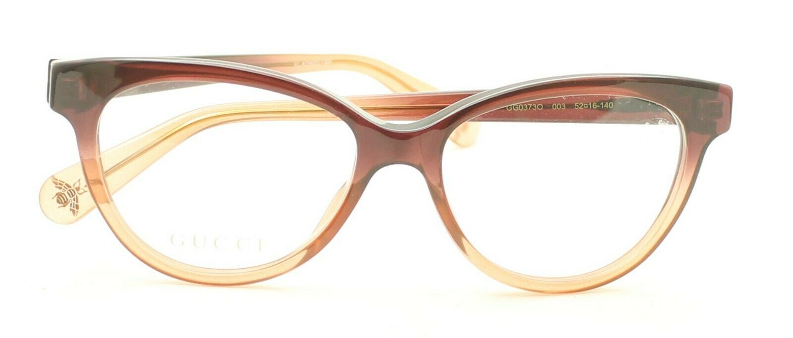 GUCCI GG 0373O 003 52mm Eyewear FRAMES Glasses RX Optical Eyeglasses New - Italy