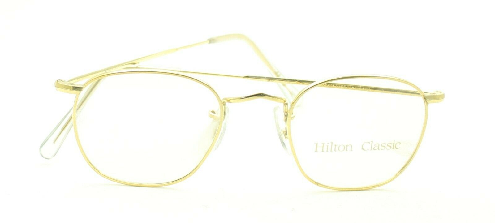 Hilton Classic 3 (SAVILE ROW) Quadra Gold 1036 44x20mm FRAMES RX Optical - NOS