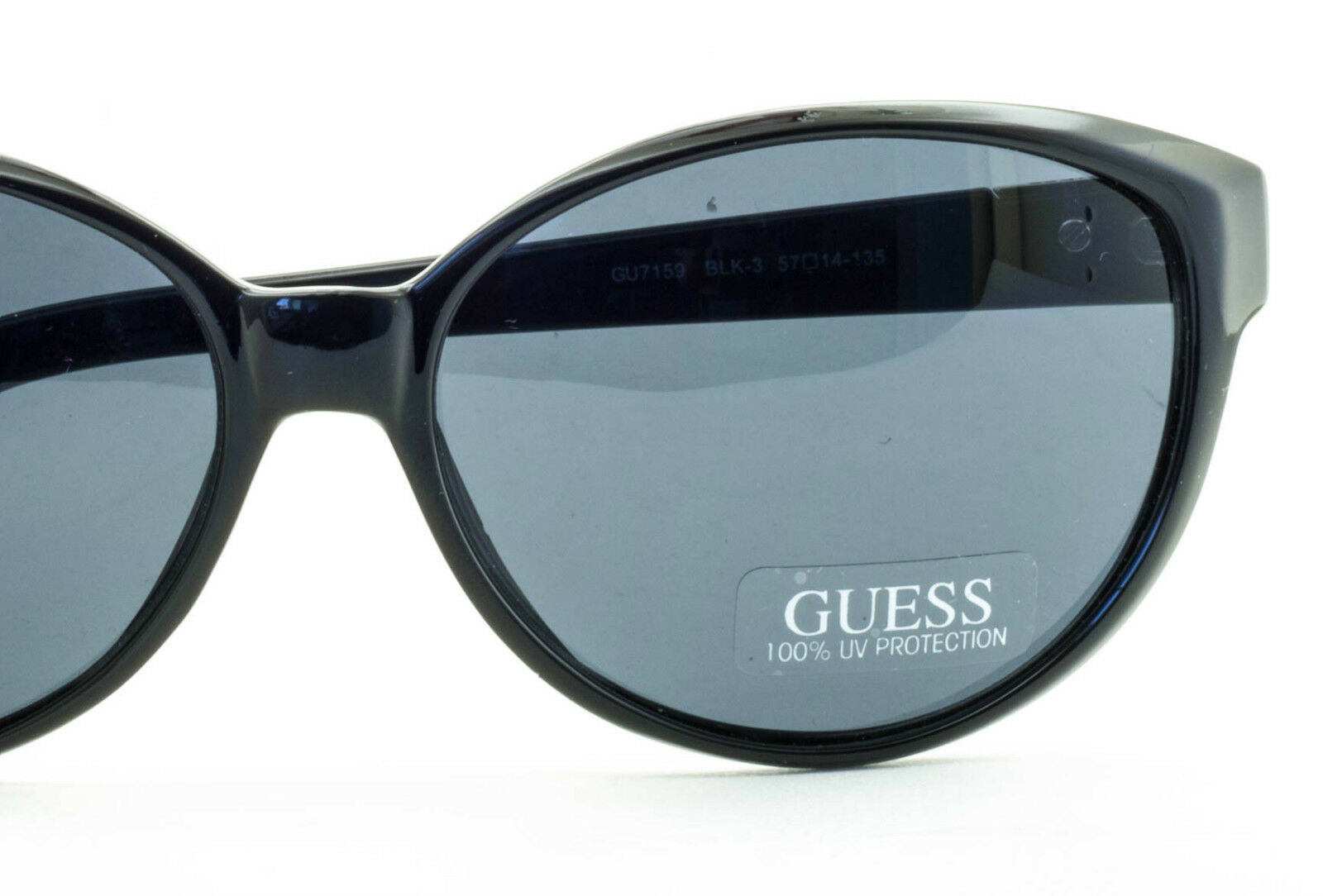 GUESS GU7159 BLK-3 Gloss Black NEW Sunglasses Shades BNIB Fast Shipping-TRUSTED