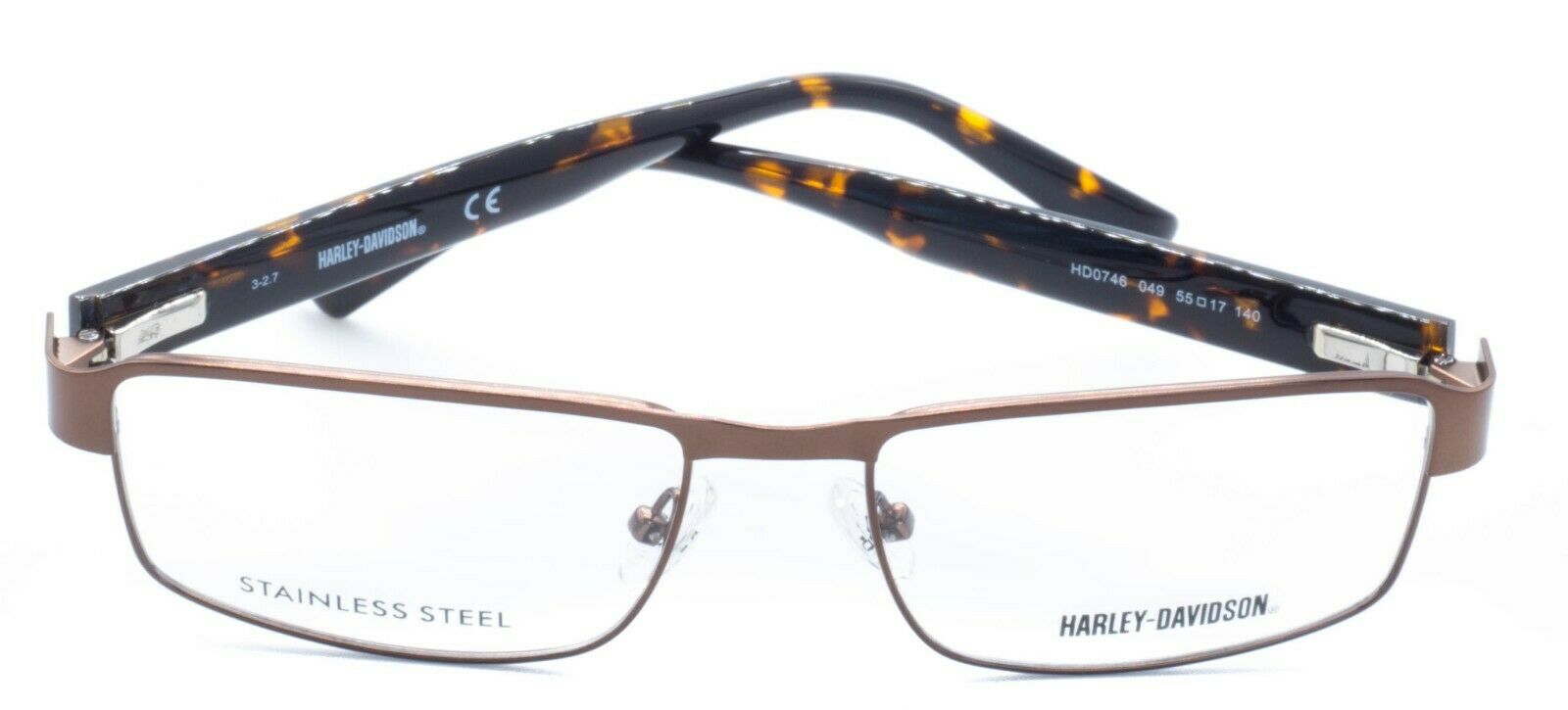 HARLEY-DAVIDSON HD0746 049 55mm Eyewear FRAMES RX Optical Eyeglasses Glasses New