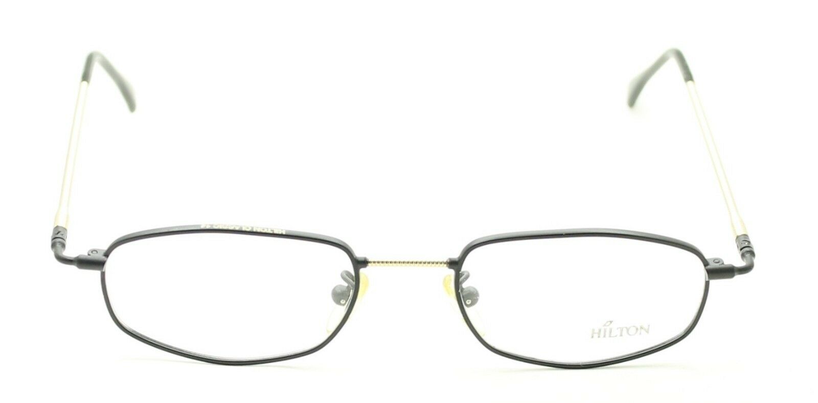 Hilton Classic 14 OVAL Black 49x20mm FRAMES RX Optical Glasses Eyewear Italy New