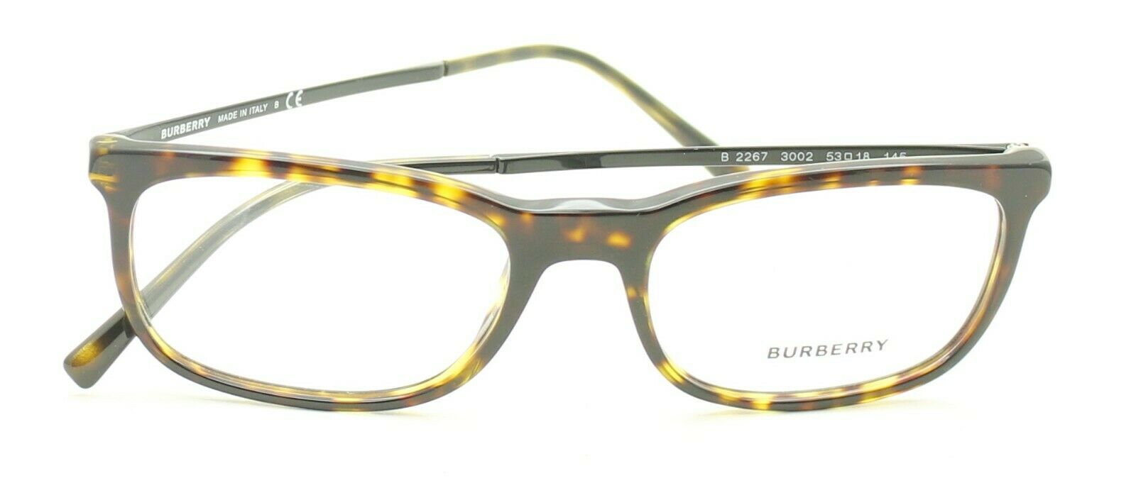 BURBERRY B 2267 3002 53mm Eyewear FRAMES RX Optical Glasses Eyeglasses New Italy