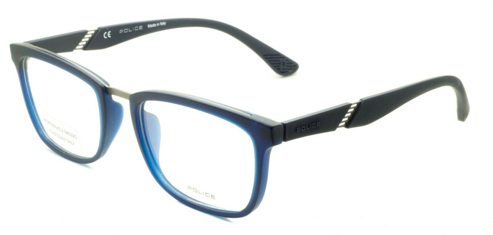 POLICE VPL 390 06C9 SPEED 7 53mm Eyewear FRAMES RX Optical Eyeglasses New -Italy
