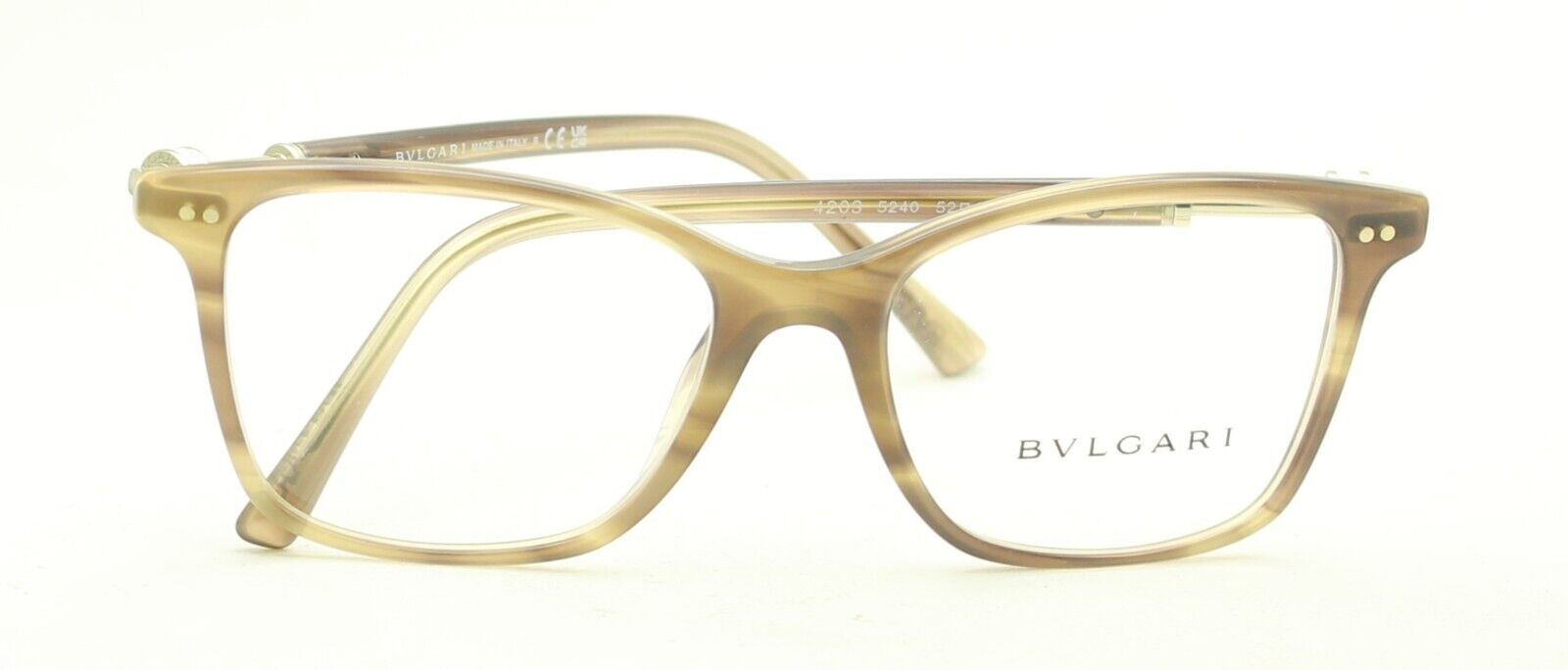 BVLGARI 4203 5240 52mm Eyewear Glasses RX Optical Glasses Eyeglasses New - Italy