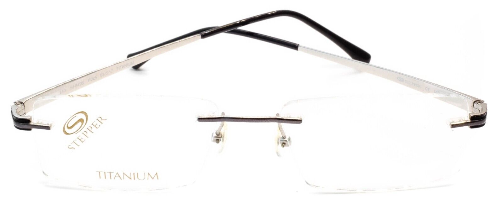 STEPPER SI-8498 F025 53mm Titanium Eyewear FRAMES RX Optical Eyeglasses Glasses