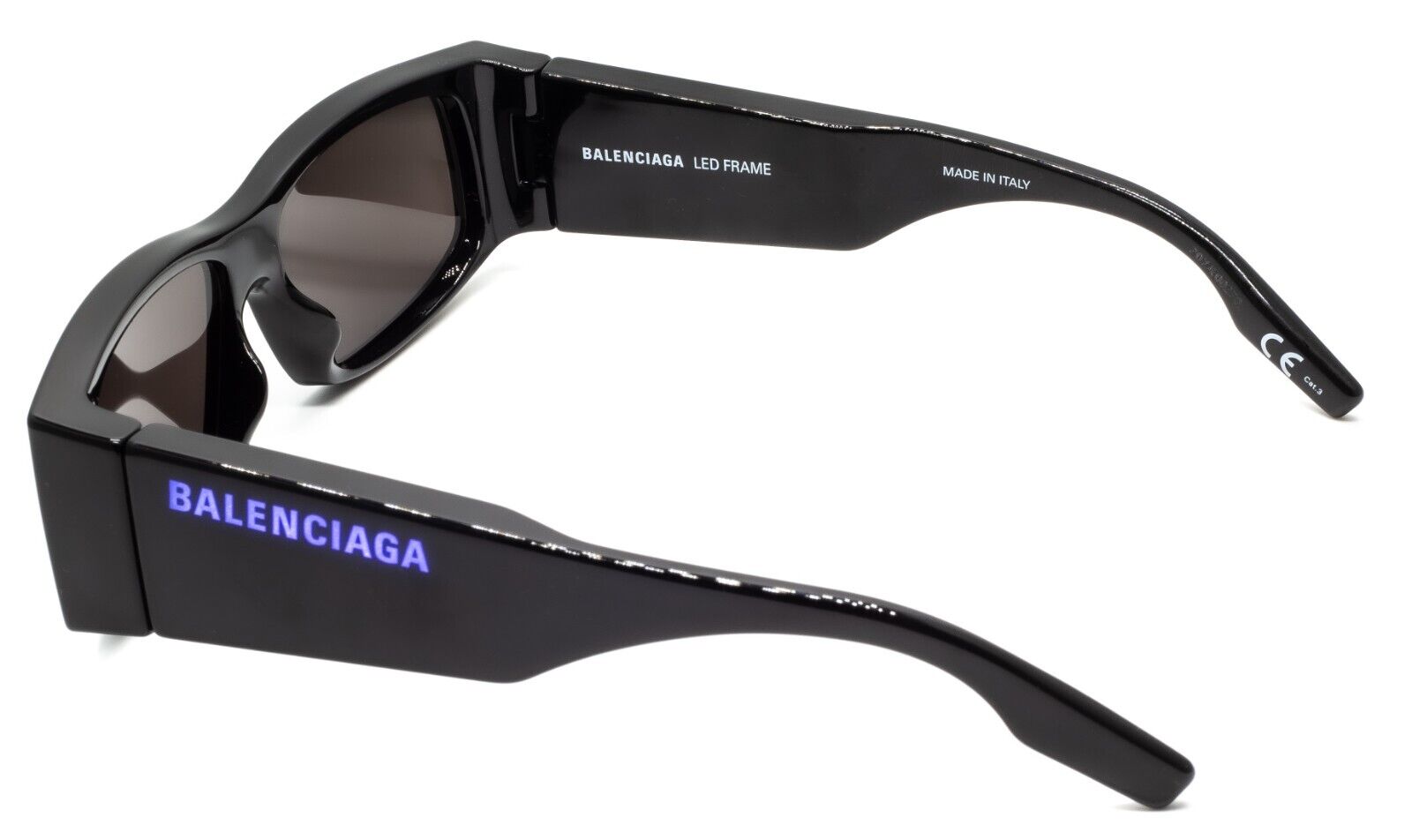 BALENCIAGA LED Limited Edition BB0100S 001 56mm Sunglasses Shades BNIB New Italy