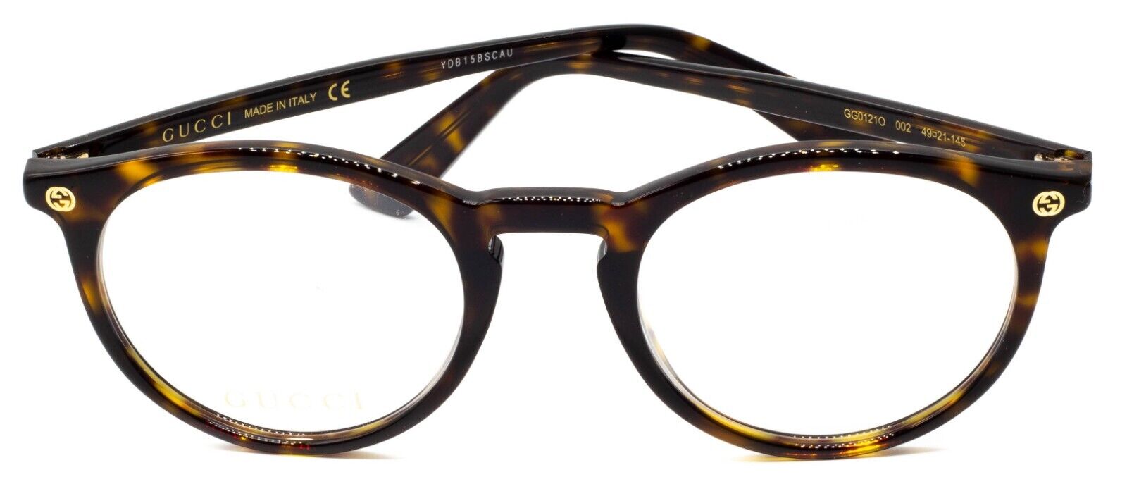 GUCCI GG0121O 002 49mm Eyewear FRAMES Glasses RX Optical Eyeglasses New - Italy