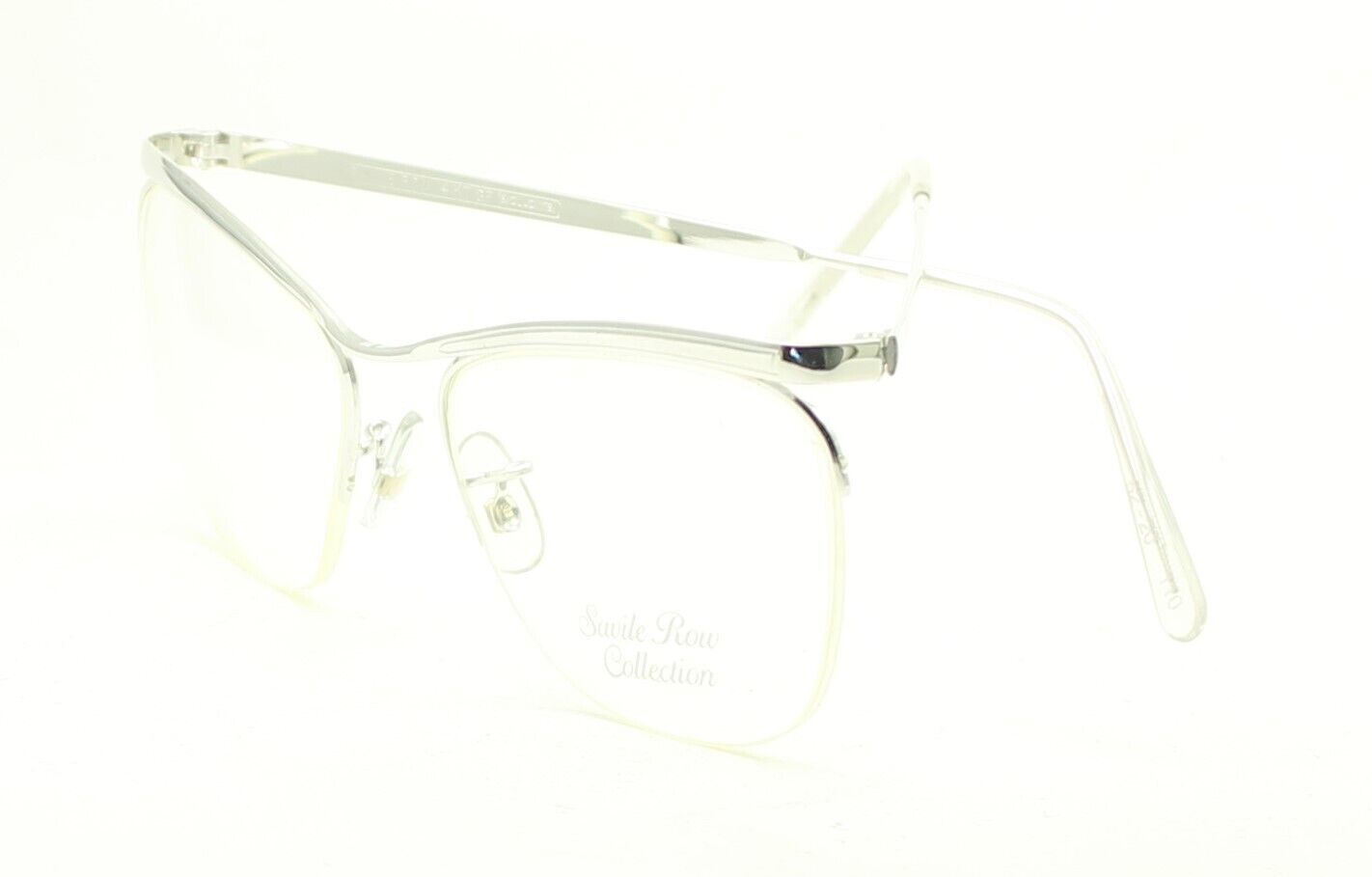 SAVILE ROW Dominor Supra Rhodium 52x20mm FRAMES RX Optical Glasses Eyewear - NOS