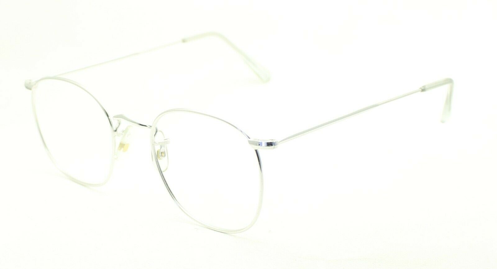 SAVILE ROW ENGLAND 14KT GF Rhodium Quadra 50x20mm FRAMES RX Optical Glasses New