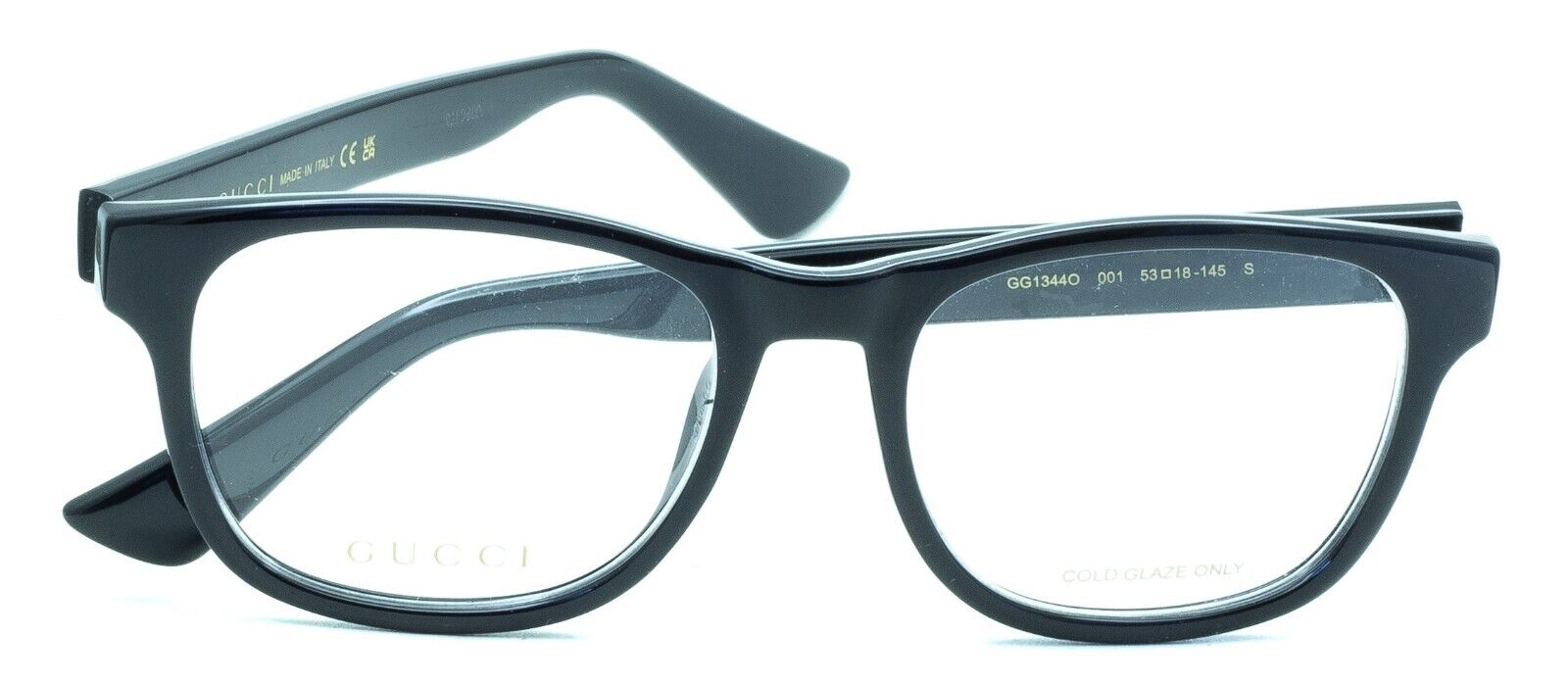 GUCCI GG 1334O 001 53mm Eyewear FRAMES Glasses RX Optical Eyeglasses New - Italy