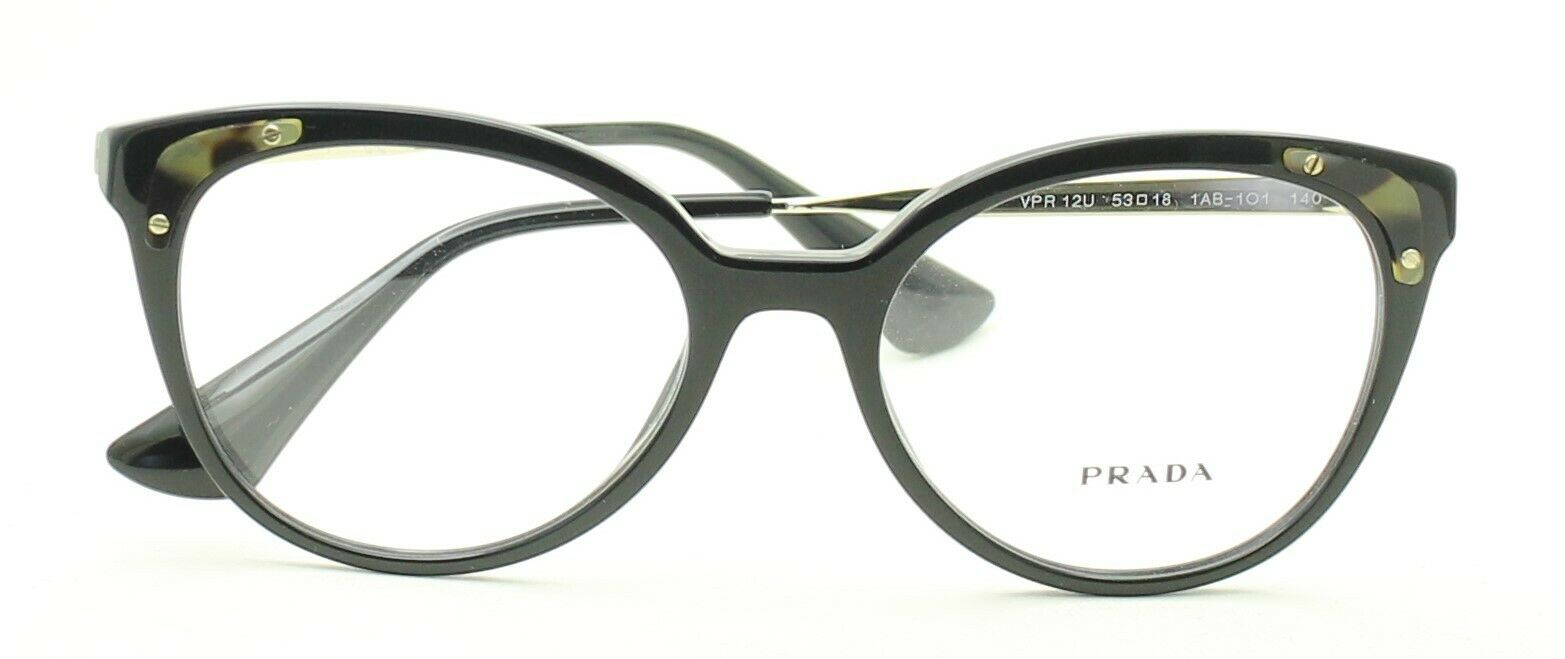 PRADA VPR 12U 1AB-1O1 53mm Eyewear FRAMES RX Optical Eyeglasses Glasses NewItaly