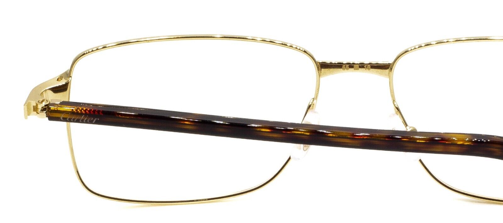 CARTIER CT0040O 009 55mm Gold Eyewear FRAMES RX Optical France Glasses  New BNIB