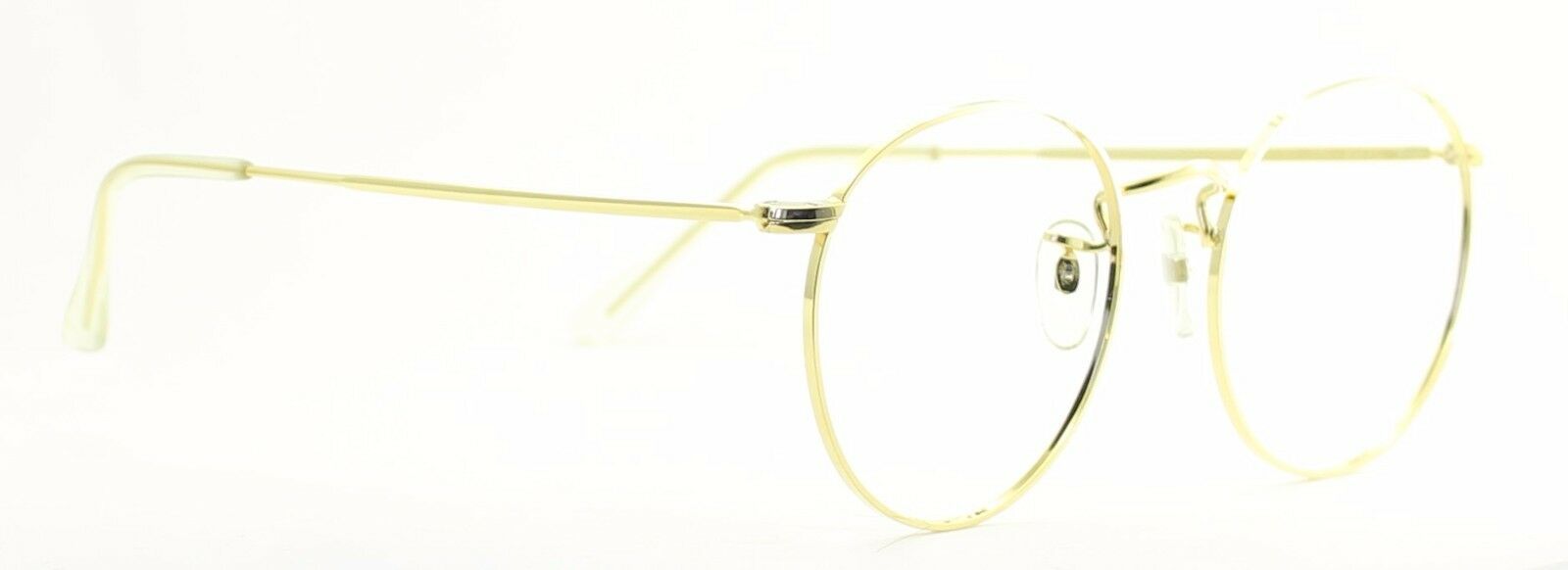 B.O.I.C. (SAVILE ROW) ENGLAND Gold 49x18mm PANTO Round RX Optical Eyeglasses NOS