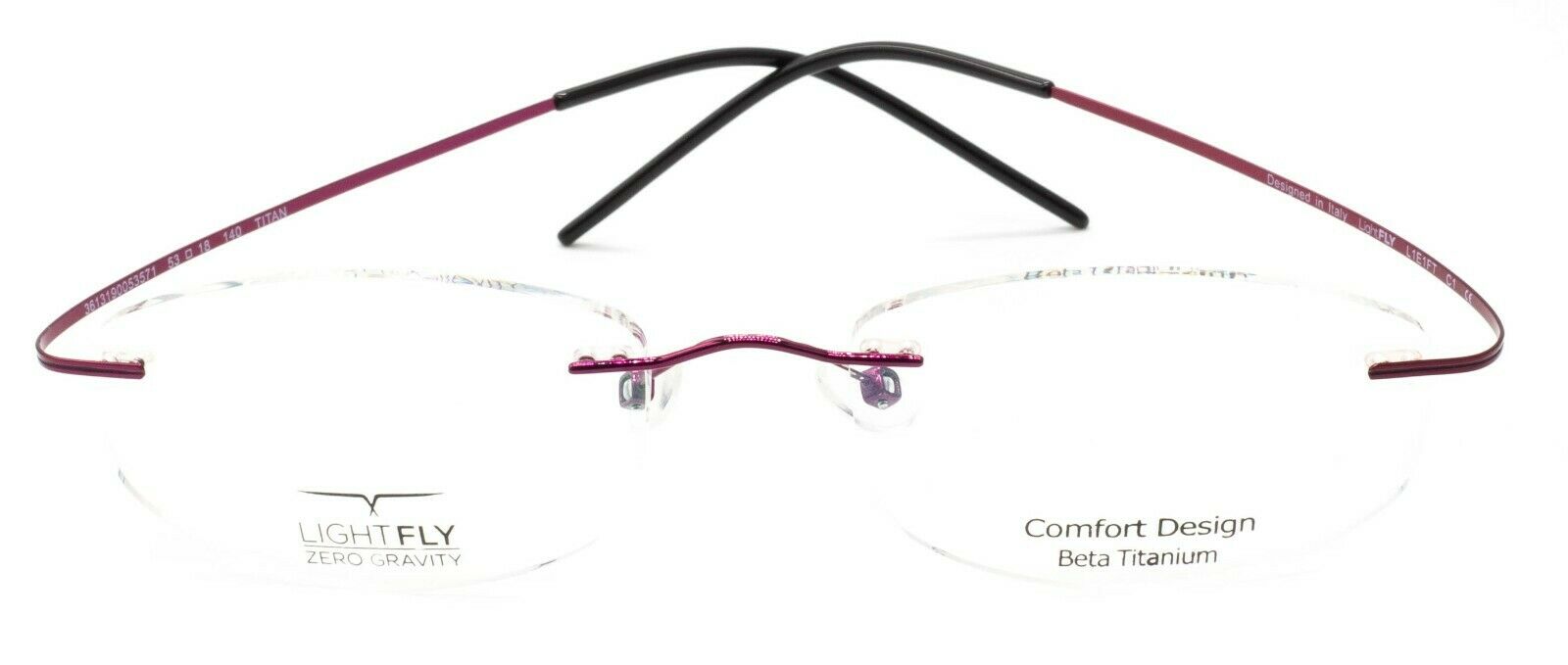 LIGHTFLY ZERO GRAVITY Titan L1E1FT C1 53mm Frames Glasses RX Optical Eyewear New