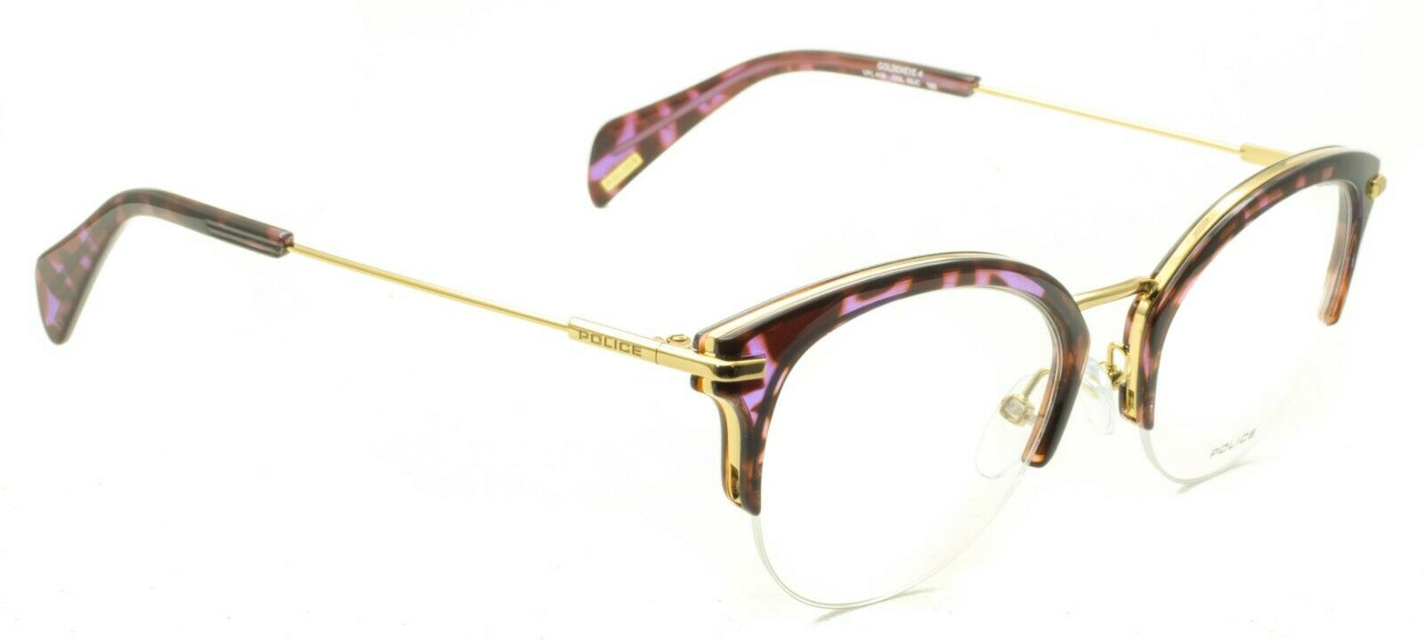 POLICE VPL 418 09JC GOLDENEYE 4 50mm Eyewear FRAMES RX Optical Eyeglasses - New