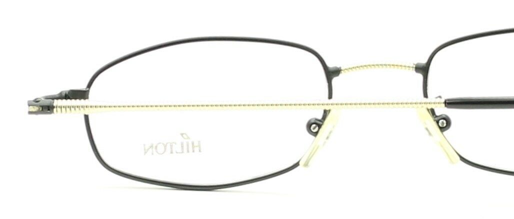 Hilton Classic 14 OVAL Black 49x20mm FRAMES RX Optical Glasses Eyewear Italy New