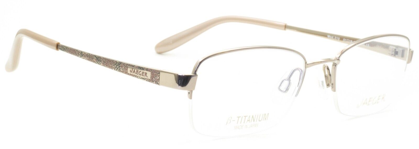 JAEGER Mod. 310 C.15 51mm Eyewear FRAMES RX Optical Glasses Eyeglasses New Japan