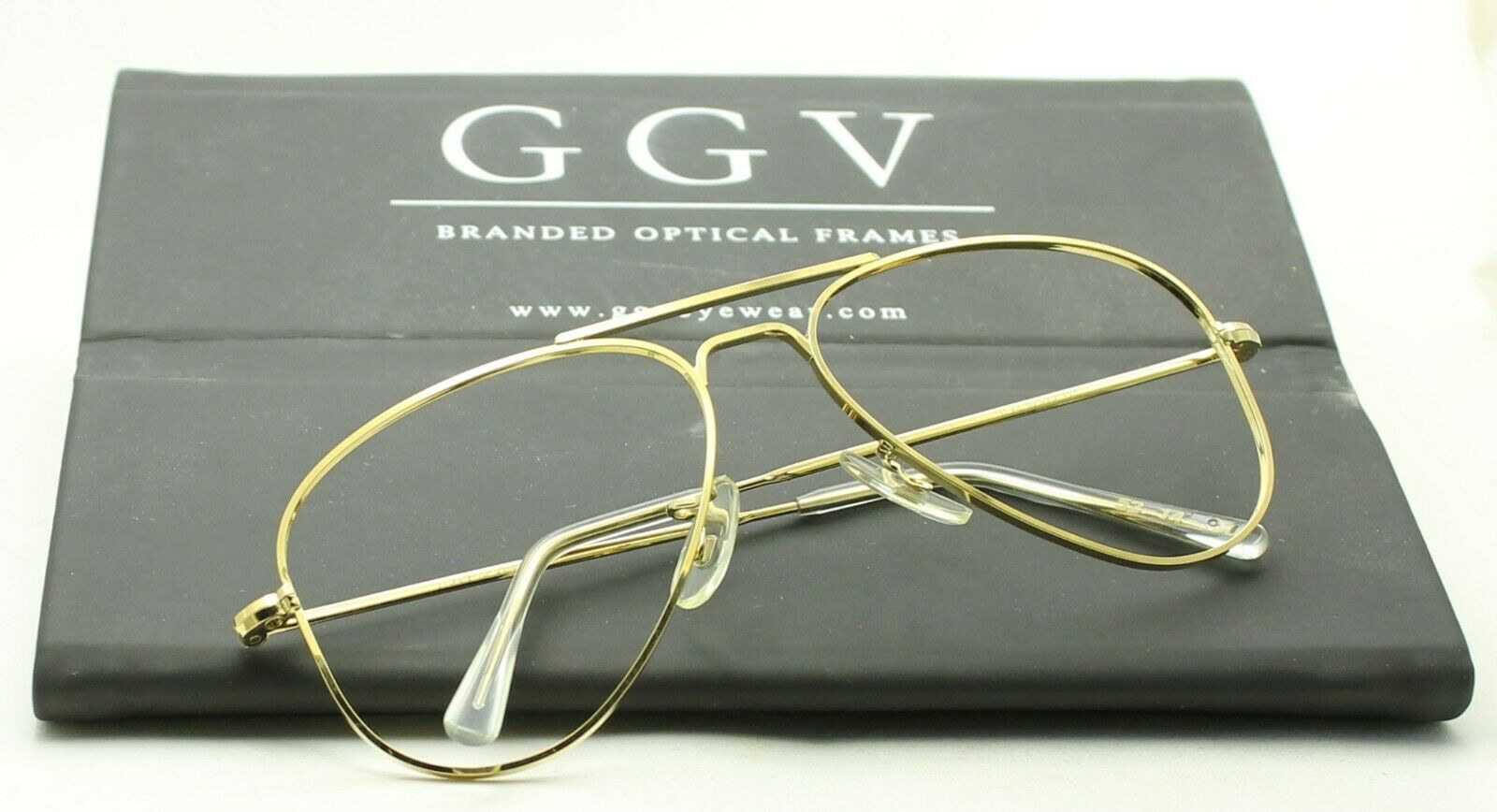 ALGHA (SAVILE ROW) DUBAR 14KT RG Gold 52x14mm Eyewear FRAMES RX Optical - NOS