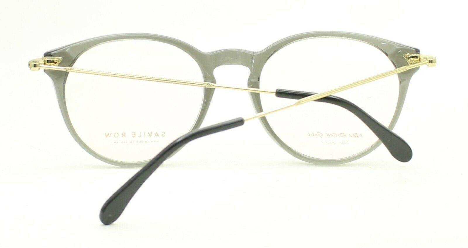 SAVILE ROW ENGLAND Bobbie 18K RG 52x19mm Eyewear RX Optical Eyeglasses Glasses