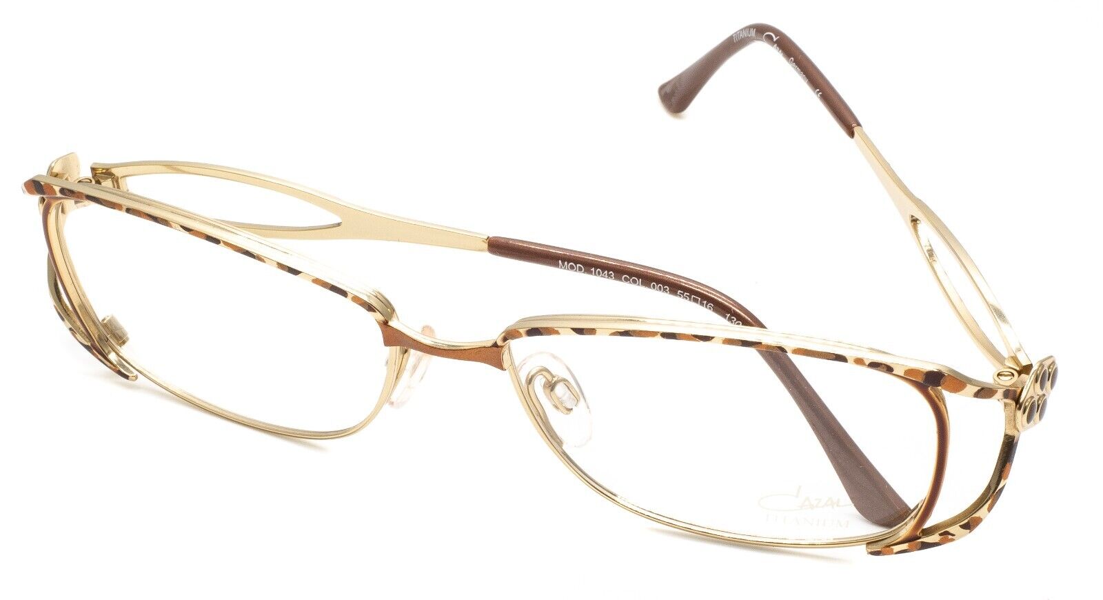 CAZAL MOD. 1043 COL. 003 55mm TITANIUM Eyewear RX Optical Eyeglasses Frames -New