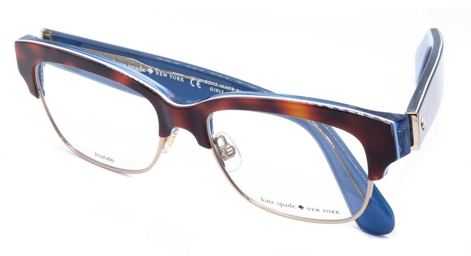 KATE SPADE NEW YORK SHANTAL QTR Havana Blue 52mm Eyewear Glasses RX Optical -New