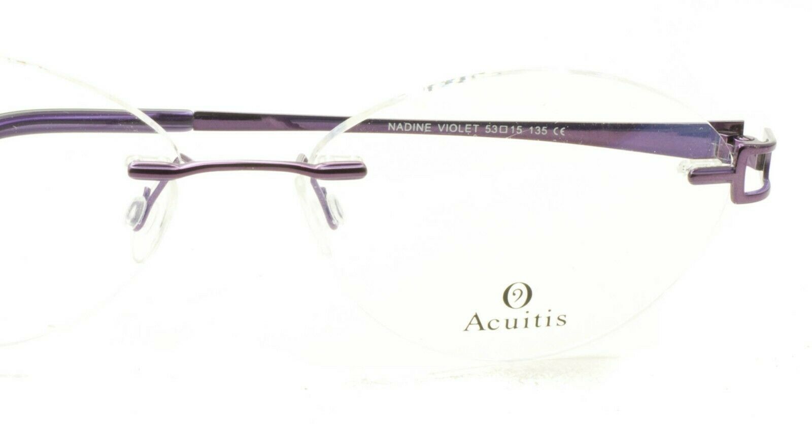 ACUITIS NADINE VIOLET Titane 53mm Glasses RX Optical Eyeglasses Eyewear - New