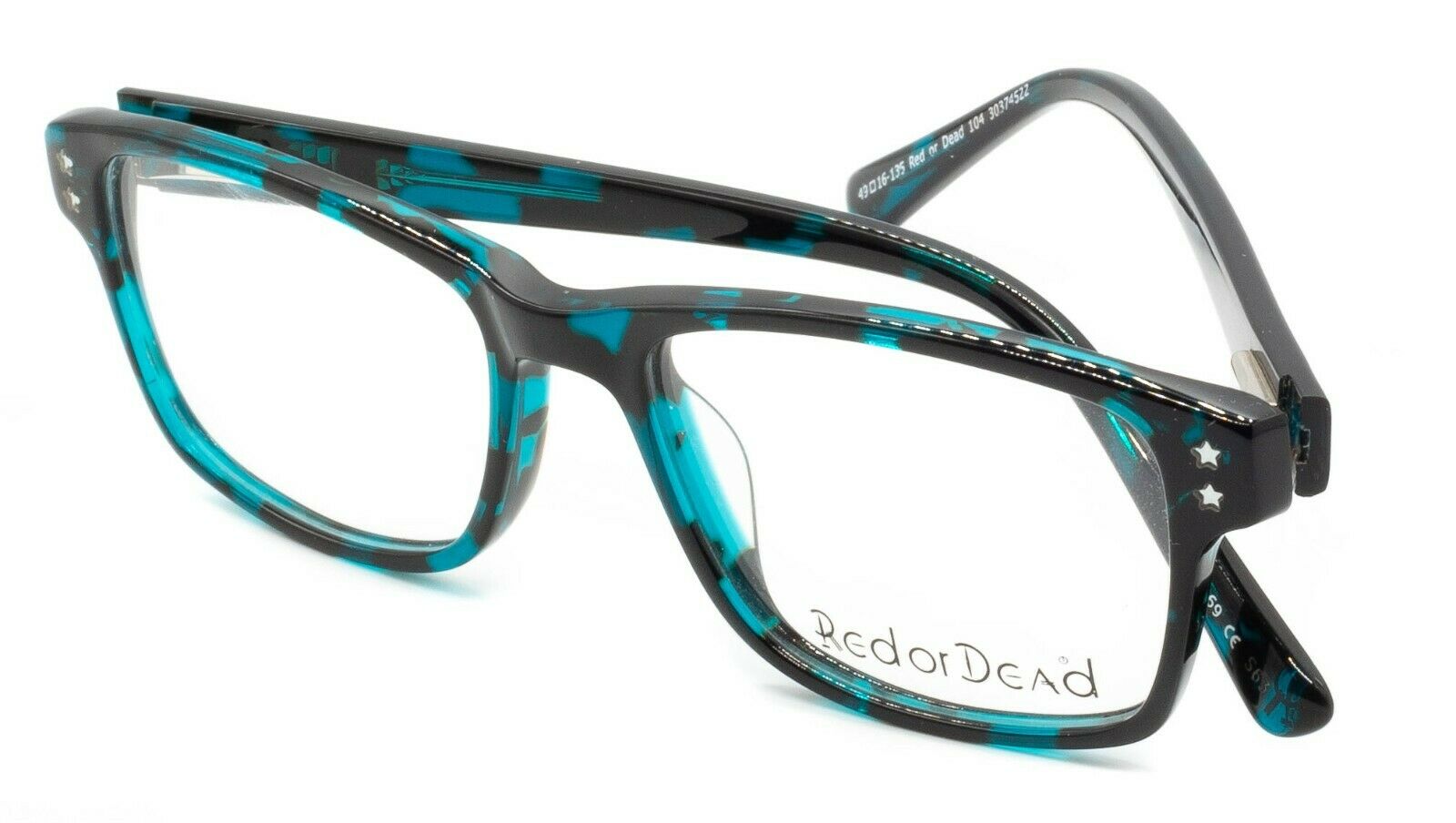 Red or Dead 104 30374522 49mm FRAMES Glasses RX Optical Eyewear Eyeglasses - New