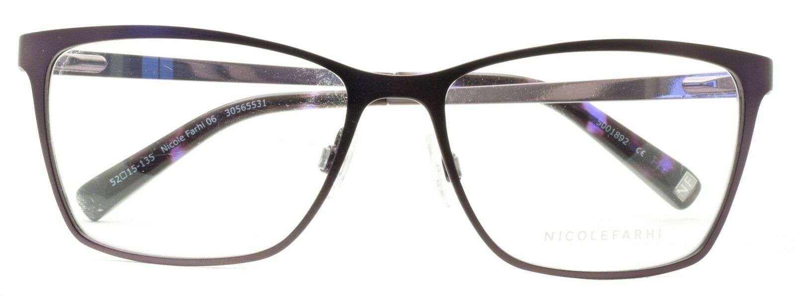 Nicole Farhi 06 30565531 52mm Eyewear Glasses RX Optical Eyeglasses FRAMES - New