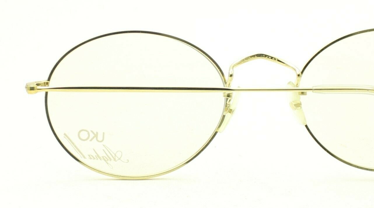 ALGHA London Line (SAVILE ROW) Gold Oval 54x22mm FRAMES RX Optical Glasses - NOS