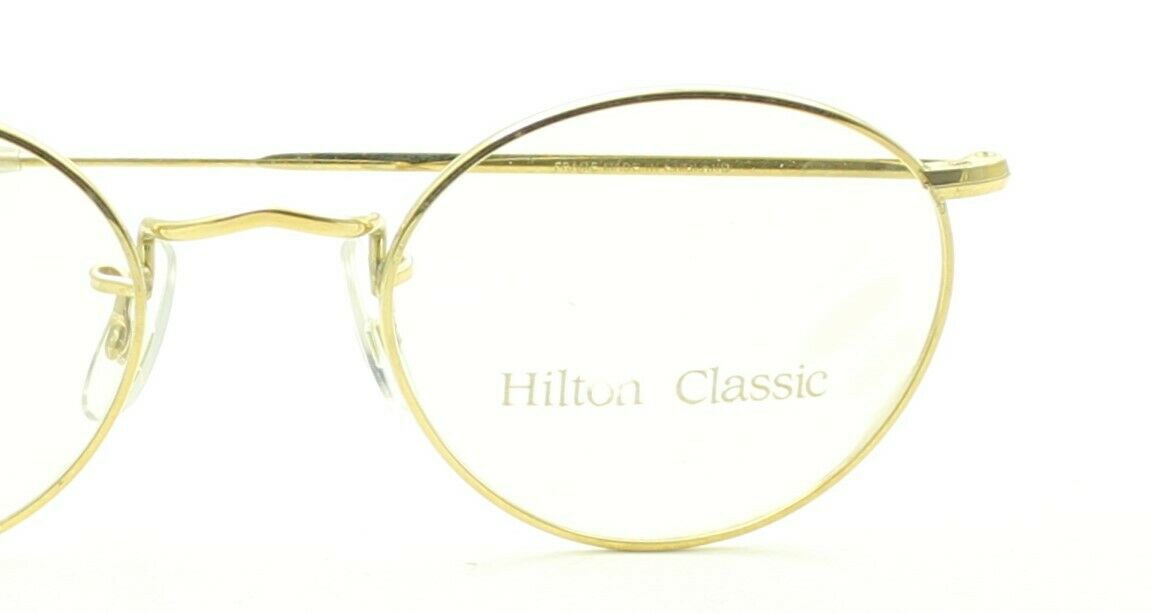 Hilton Classic 5 1038 Gold Oval 47x20mm FRAMES RX Optical Glasses Eyewear - New