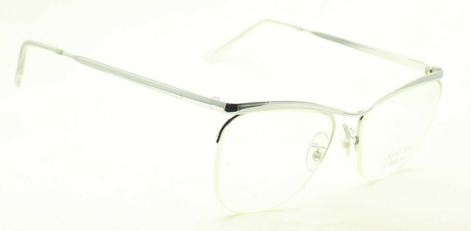 ALGHA (SAVILE ROW) Dominor Supra Rhodium 52x20mm FRAMES RX Optical Glasses - NOS