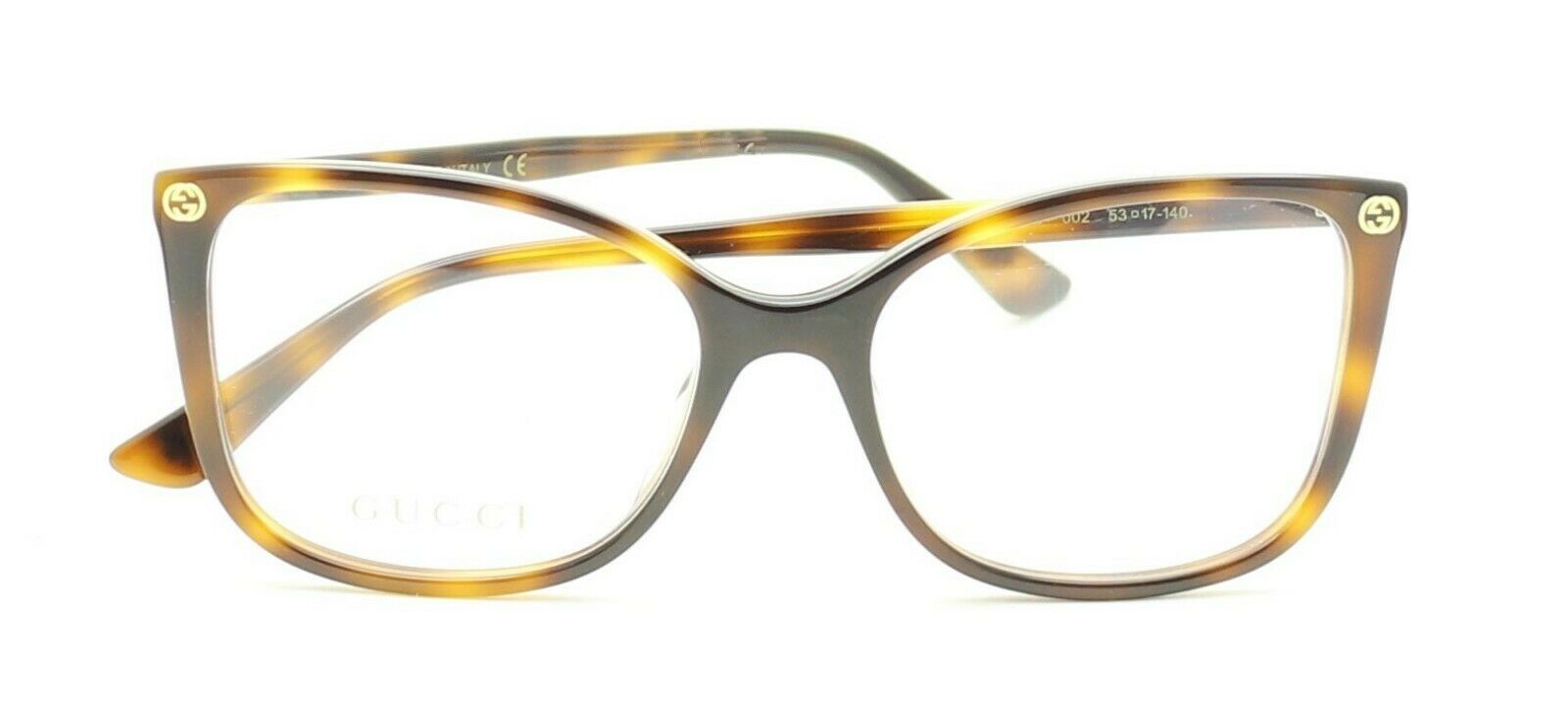 GUCCI GG 0026O 002 53mm Eyewear FRAMES Glasses RX Optical Eyeglasses New - Italy