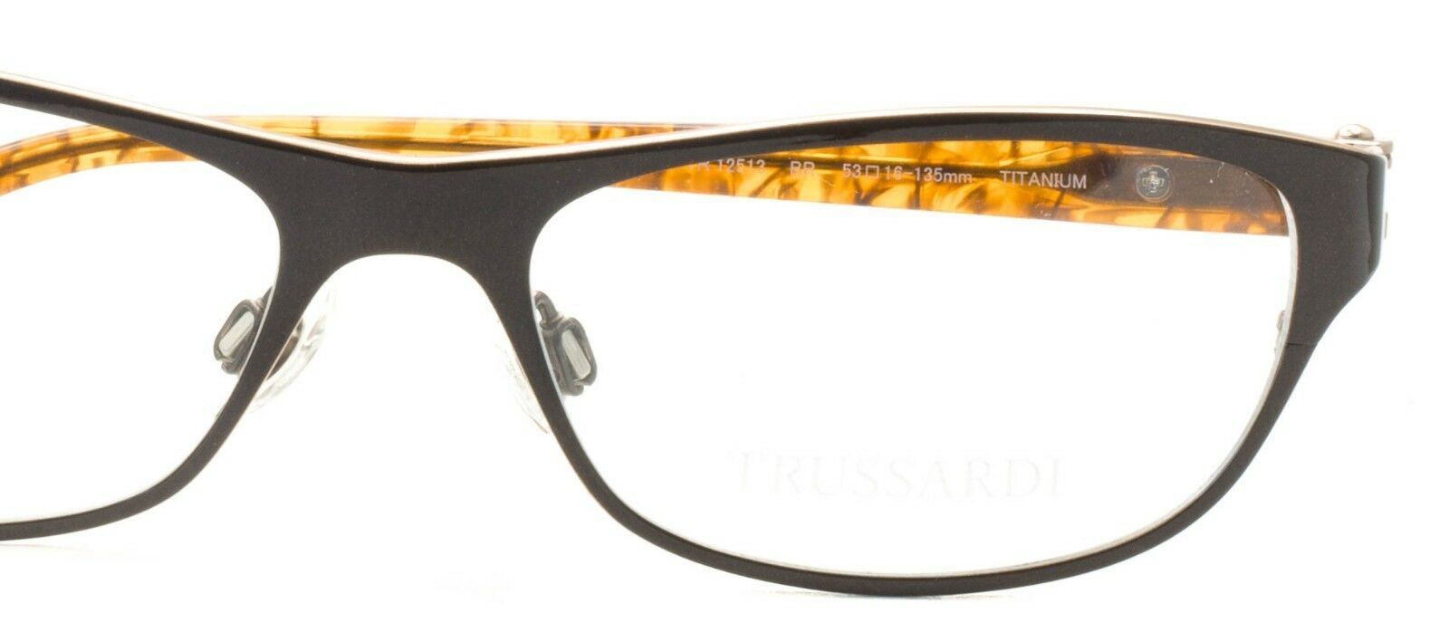 TRUSSARDI TR 12513 BR 53mm RX Optical Eyewear FRAMES Eyeglasses Glasses - Italy