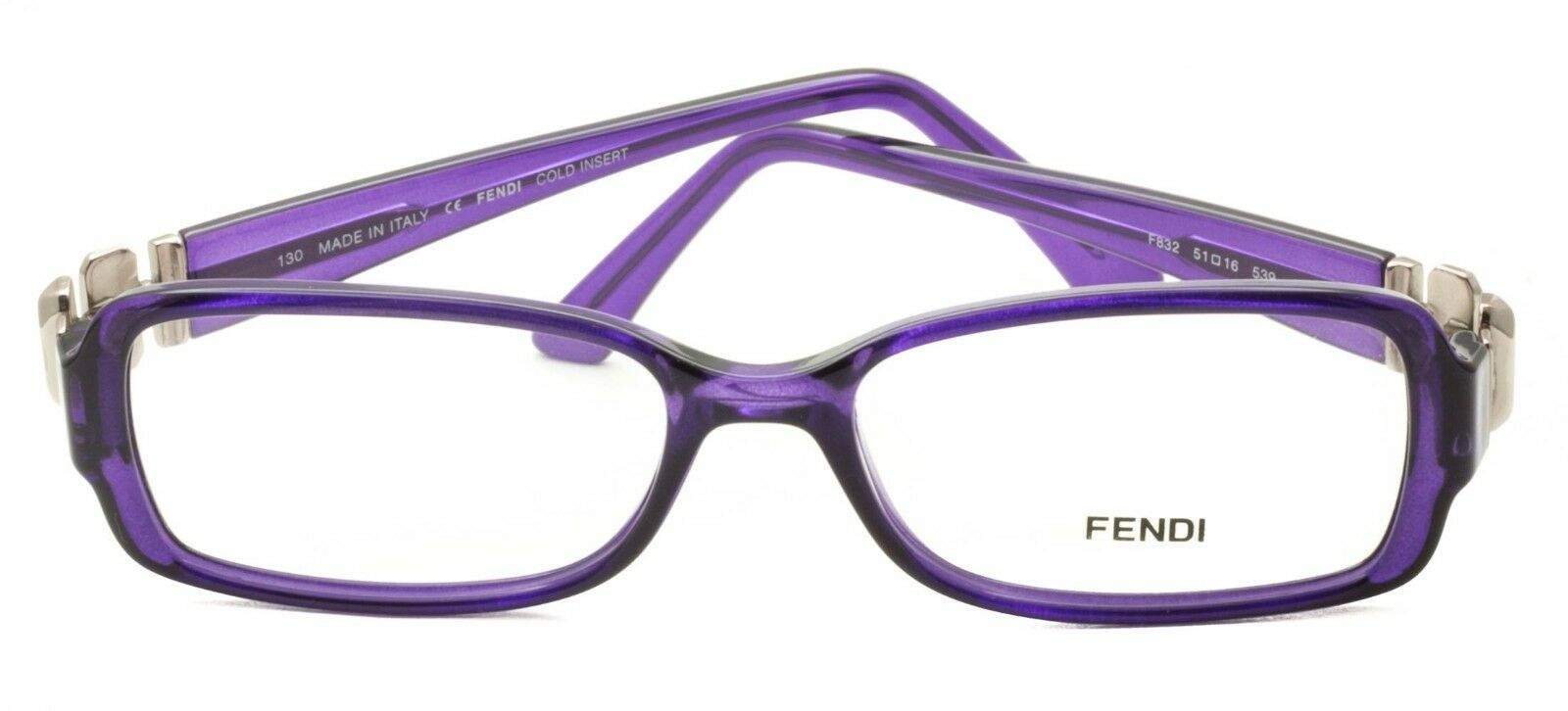 FENDI F832 539 51mm Eyewear RX Optical FRAMES Glasses Eyeglasses New BNIB Italy