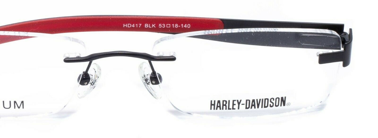 HARLEY-DAVIDSON HD 417 BLK 53mm Eyewear FRAMES RX Optical Eyeglasses Glasses