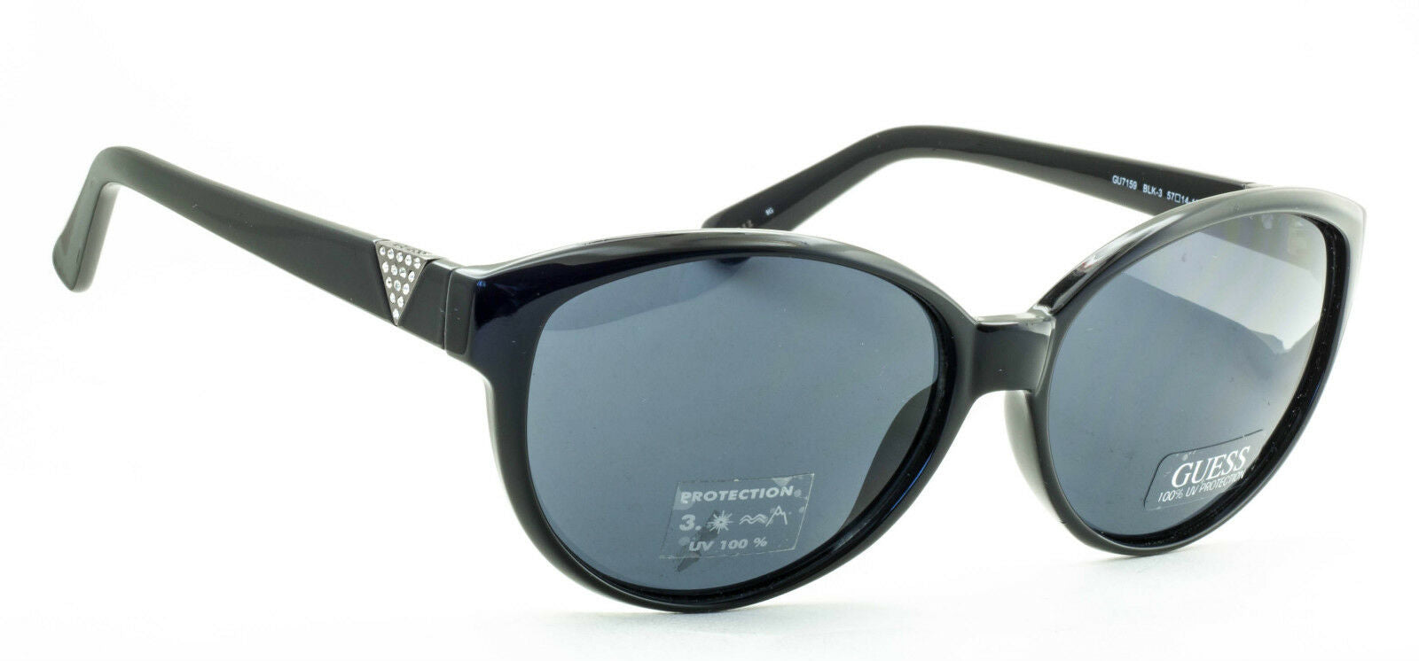 GUESS GU7159 BLK-3 Gloss Black NEW Sunglasses Shades BNIB Fast Shipping-TRUSTED