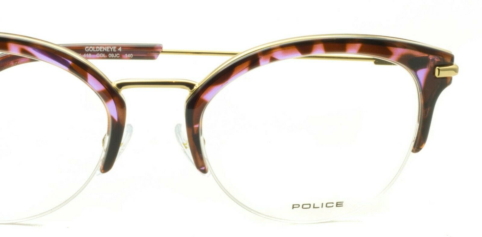 POLICE VPL 418 09JC GOLDENEYE 4 50mm Eyewear FRAMES RX Optical Eyeglasses - New