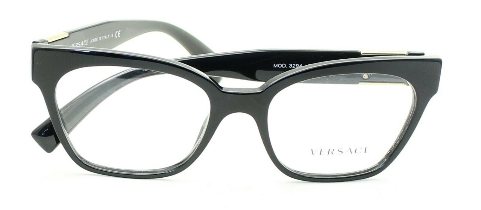 VERSACE MOD 3294 GB1 53mm Eyewear FRAMES Glasses RX Optical Eyeglasses New Italy