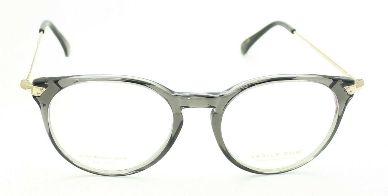 SAVILE ROW ENGLAND Bobbie 18K RG 52x19mm Eyewear RX Optical Eyeglasses Glasses