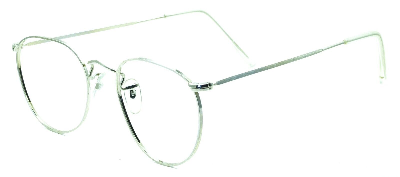 B.O.I.C. LONDON LINE (SAVILE ROW) Quadra 48x20mm Rhodium Frames RX Optical -NOS