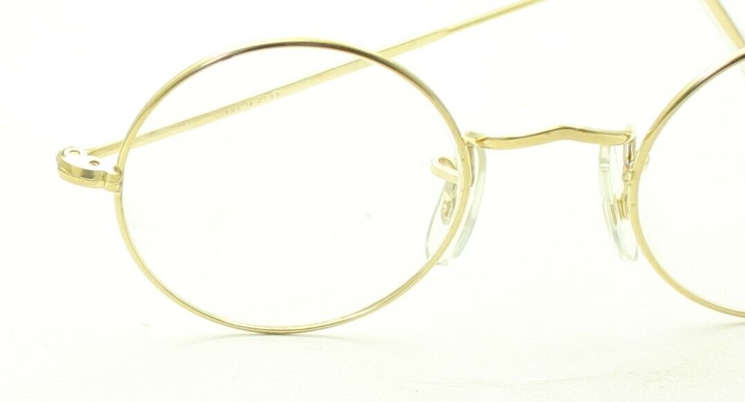 ALGHA (SAVILE ROW) 14KT RG Gold 40x20mm Eyewear FRAMES RX Optical Eyeglasses NOS