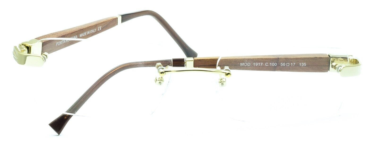 PORTA ROMANA 1917 100 56mm Eyewear FRAMES RX Optical Glasses - New NOS Italy