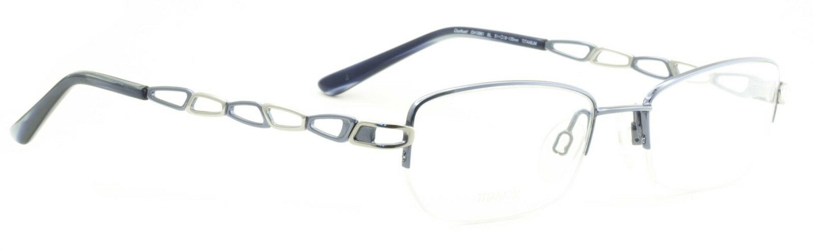 CHARMANT CH10861 BL Titanium Eyewear FRAMES RX Optical Eyeglasses Glasses - New