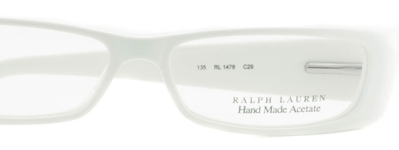 RALPH LAUREN RL 1478 C29 White RX Optical Eyewear FRAMES Eyeglasses Glasses New