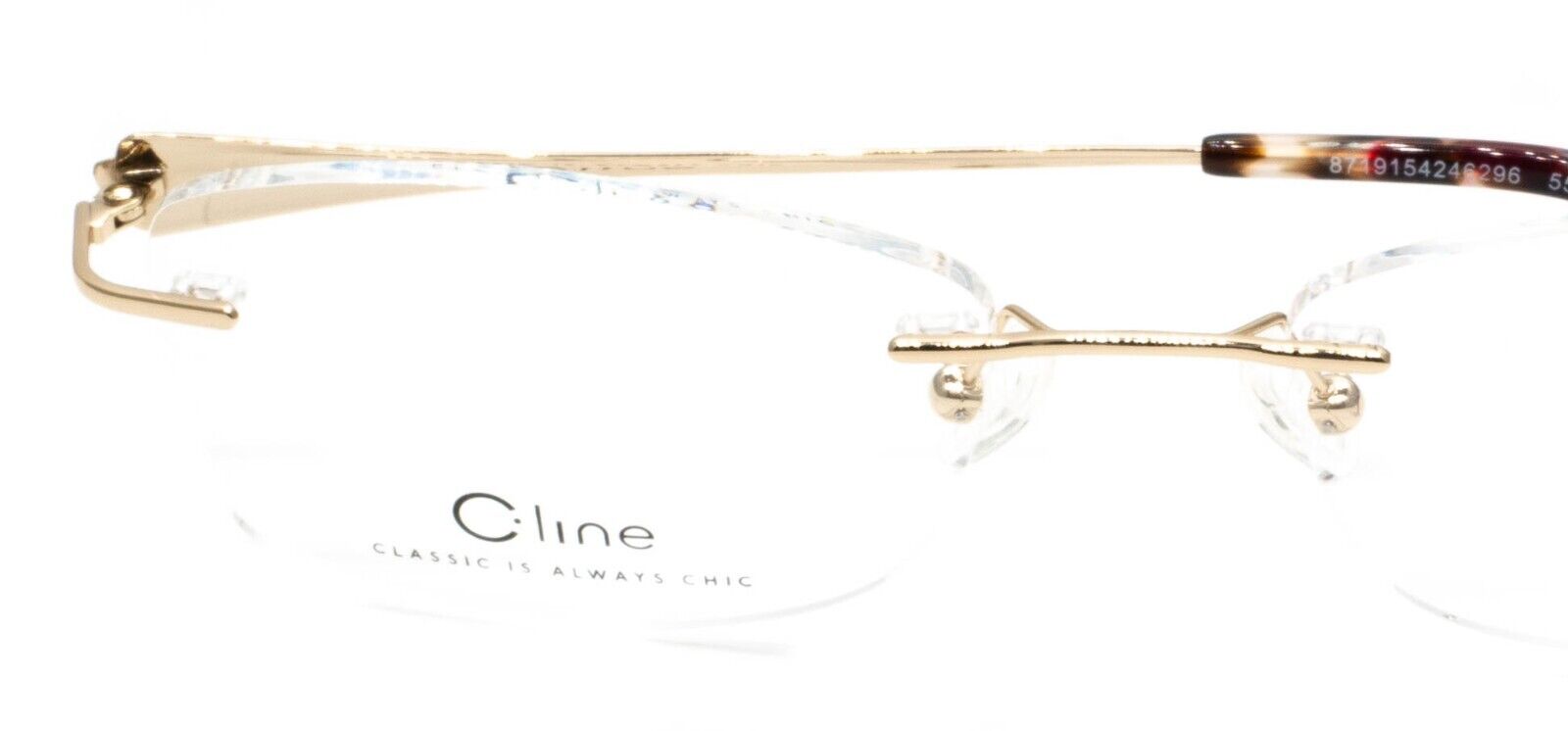 C-Line CLFF15 RD 55mm Titanium Eyewear FRAMES Glasses RX Optical Eyeglasses -New