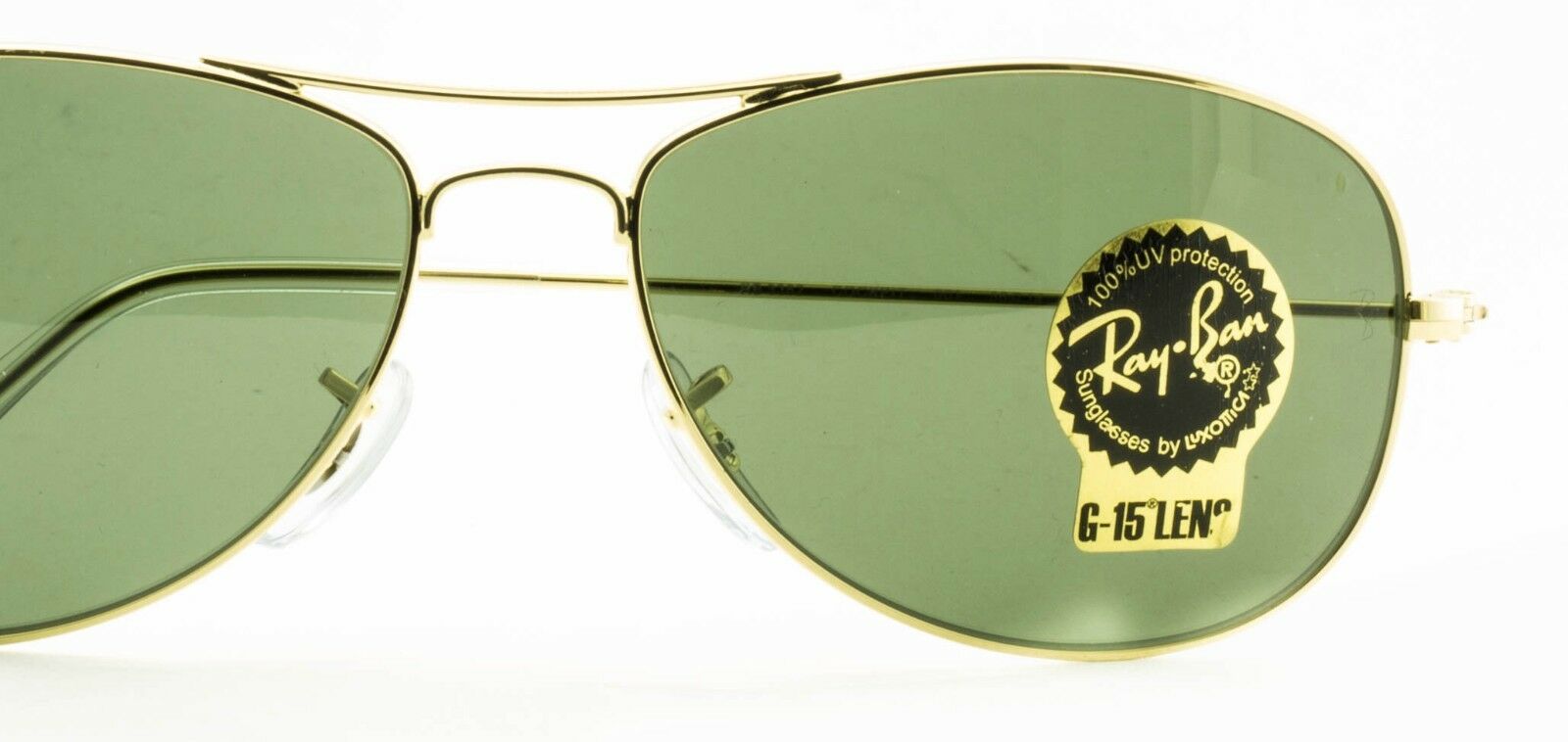 RAY BAN RB 3362 COCKPIT 001 3N Aviator Large Metal Sunglasses Shades New - Italy