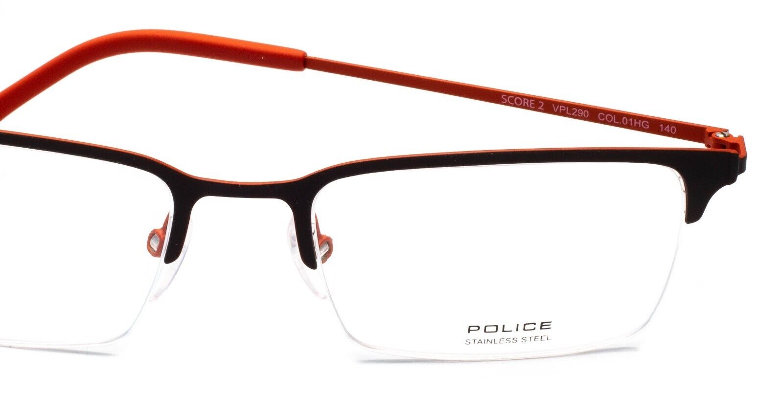 POLICE SCORE 2 VPL290 COL.01HG 53mm Eyewear FRAMES RX Optical Eyeglasses - New