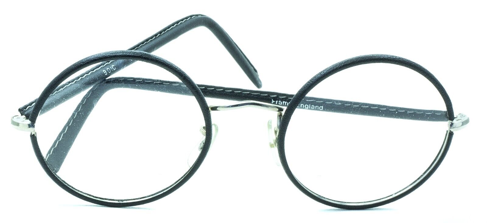 B.O.I.C.LONDON LINE (SAVILE ROW Round 49x22mm Rhodium Black RX Optical Glasses