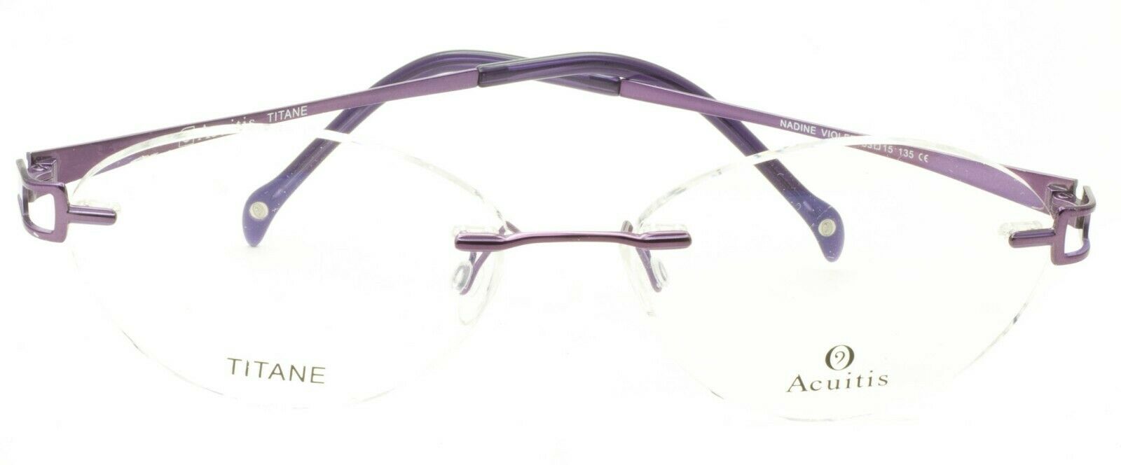 ACUITIS NADINE VIOLET Titane 53mm Glasses RX Optical Eyeglasses Eyewear - New